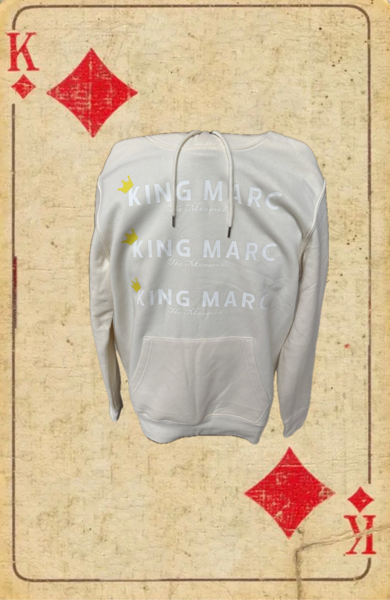 KING MARC Repeat Logo Hoodie - EMBRACE YOUR EGO collection