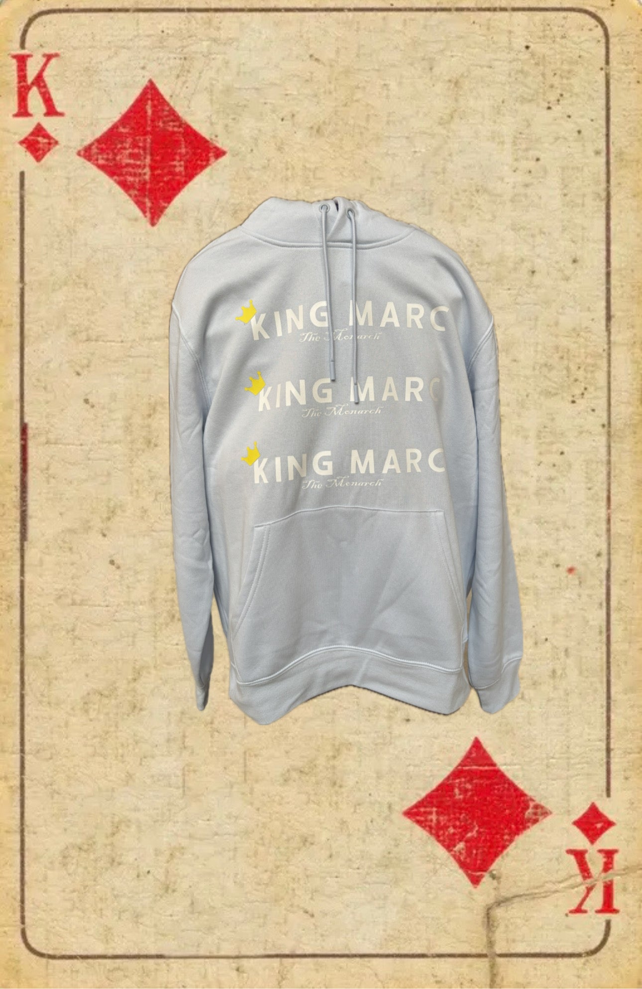 KING MARC Repeat Logo Hoodie - EMBRACE YOUR EGO collection